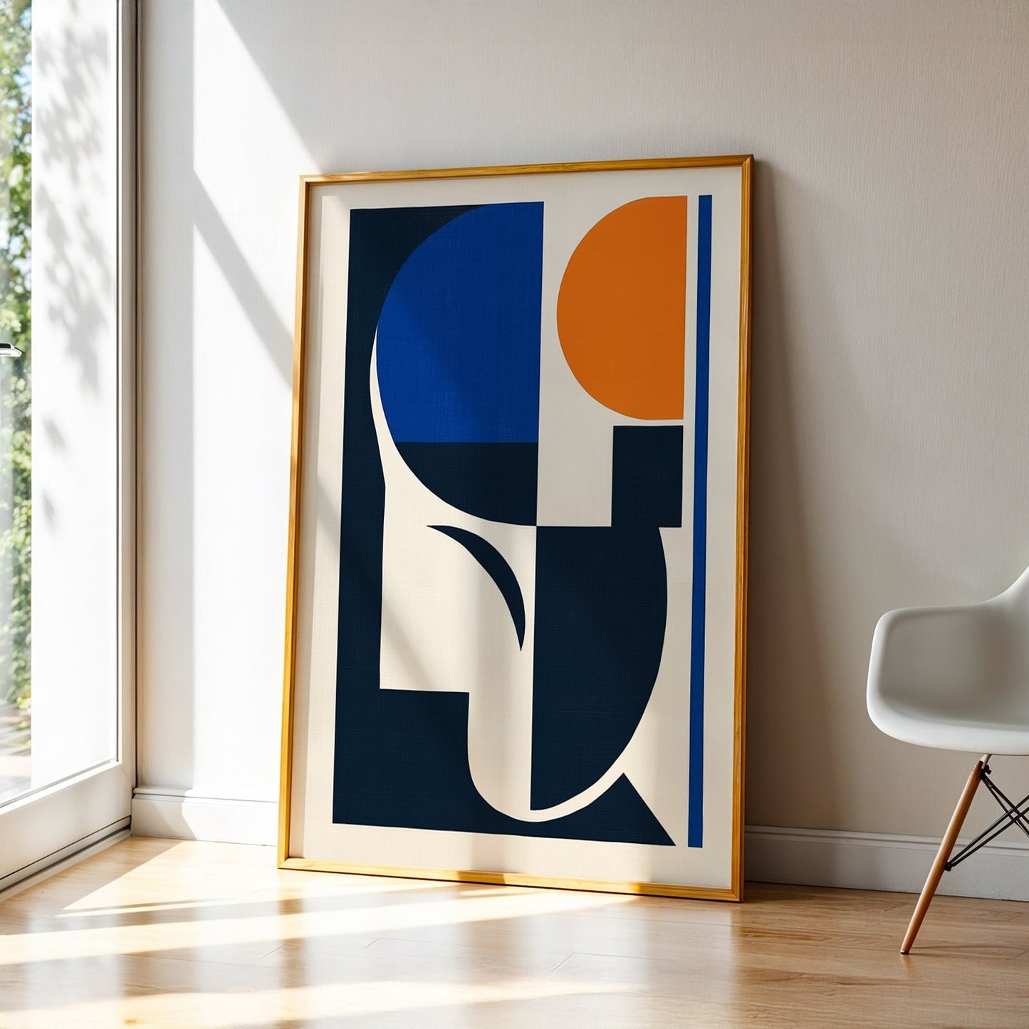 Abstract Art in a Lifestyle Setting The Sun Is Next by NYC Abstract