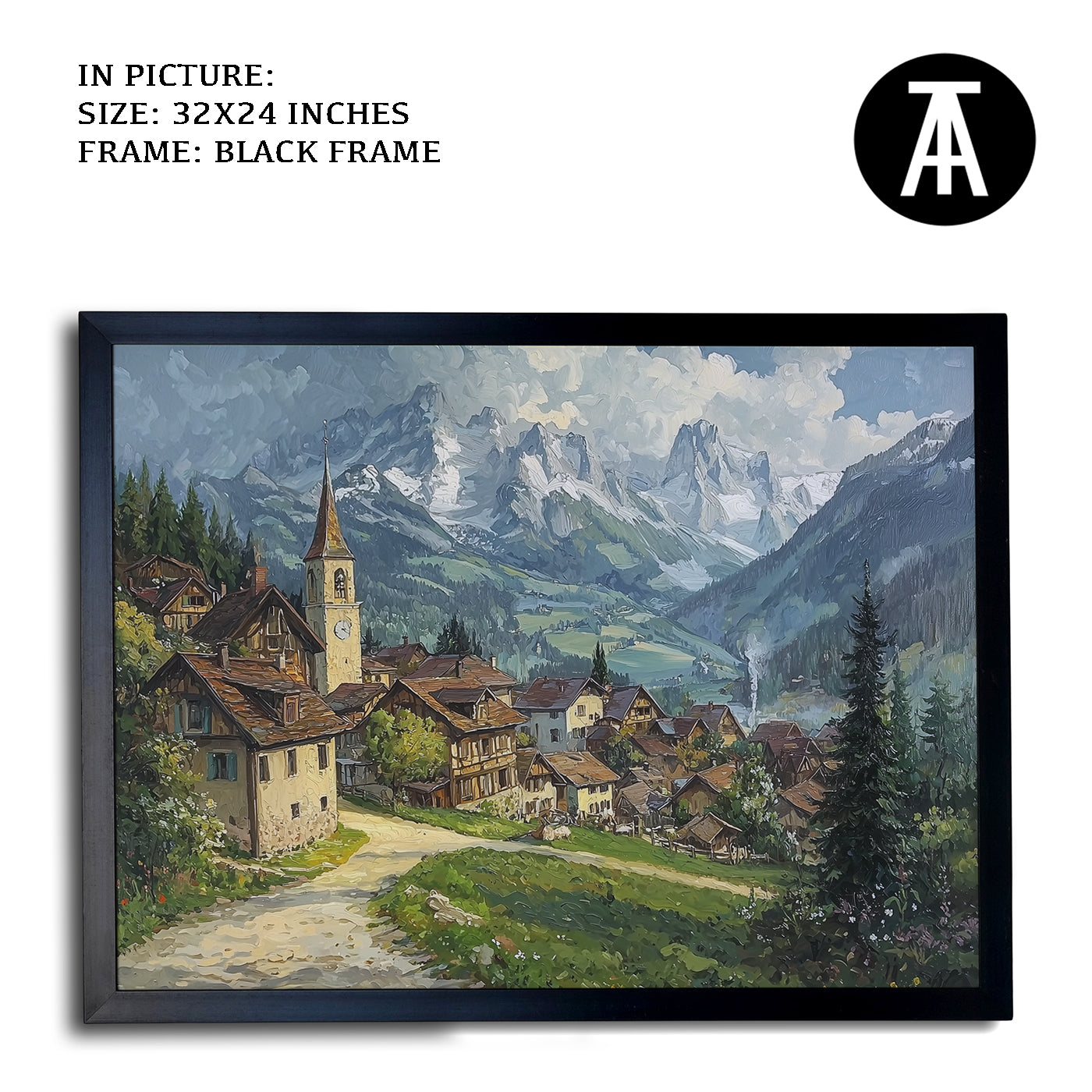 Artwork in Metal Earling Silver Frame