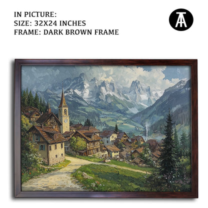 Artwork in Metal Champagne Gold Frame