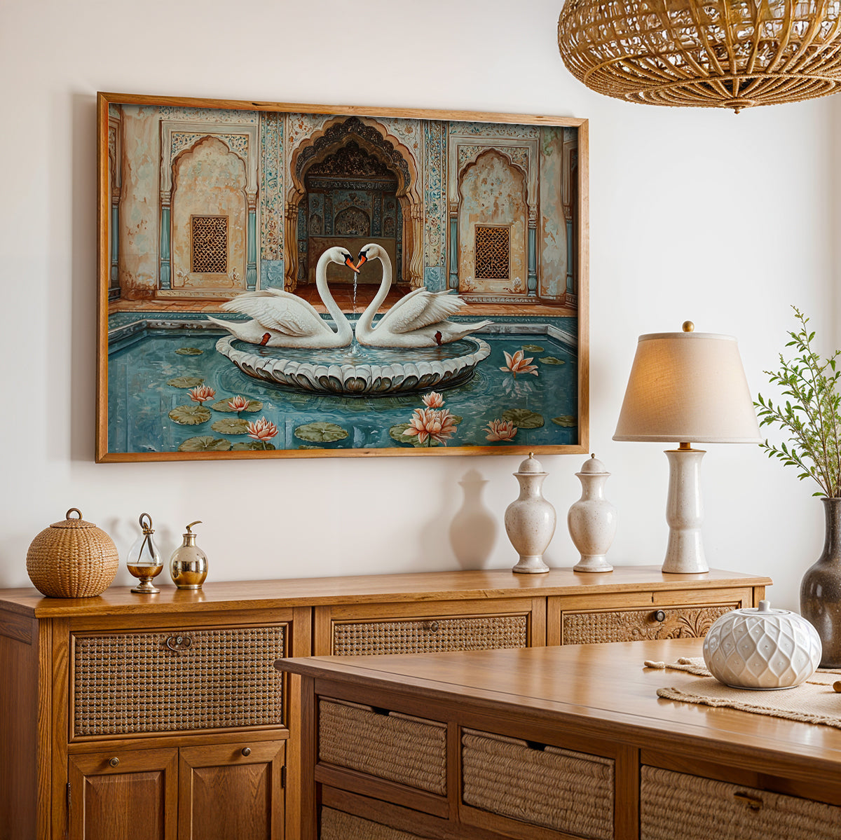 Heritage Indian Painting in a Lifestyle Setting