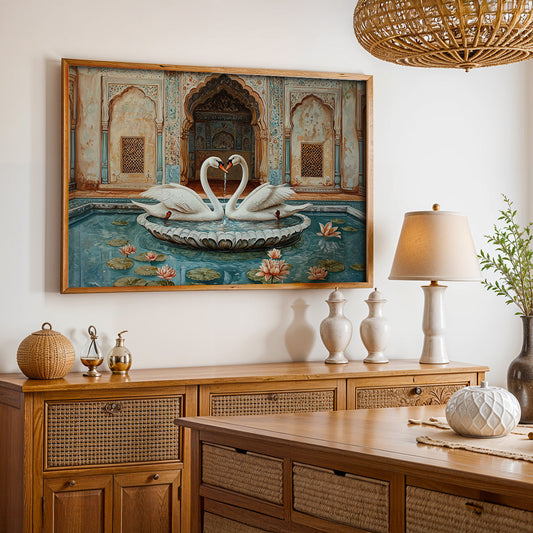 Heritage Indian Painting in a Lifestyle Setting