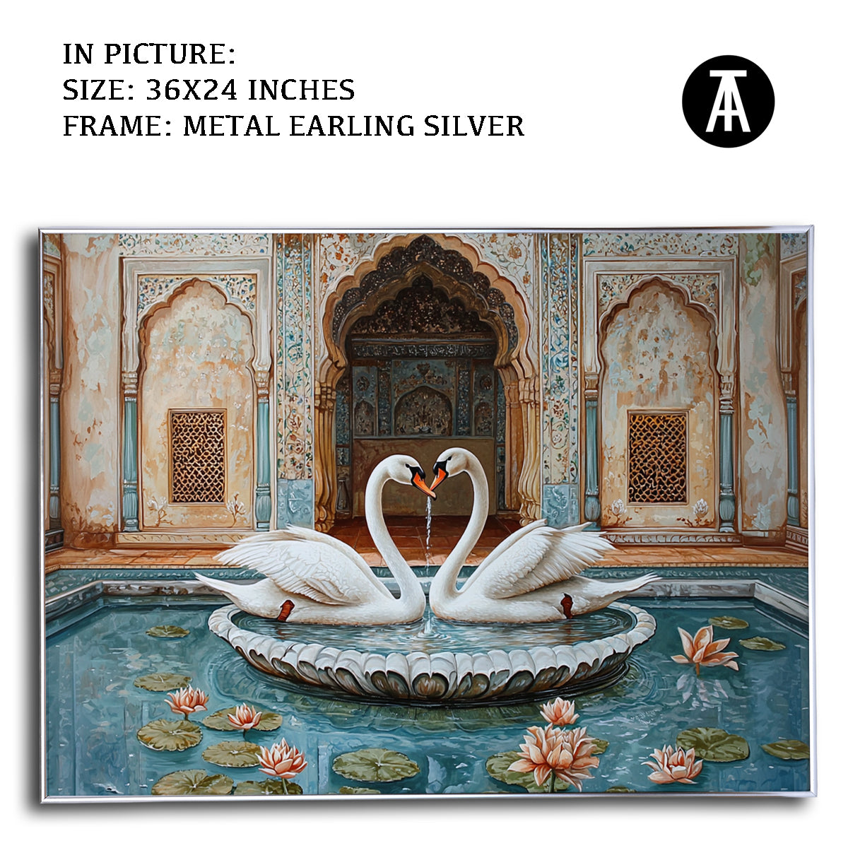 Artwork in Metal Earling Silver Frame