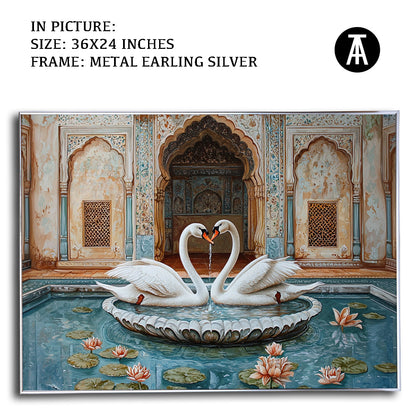 Artwork in Metal Earling Silver Frame