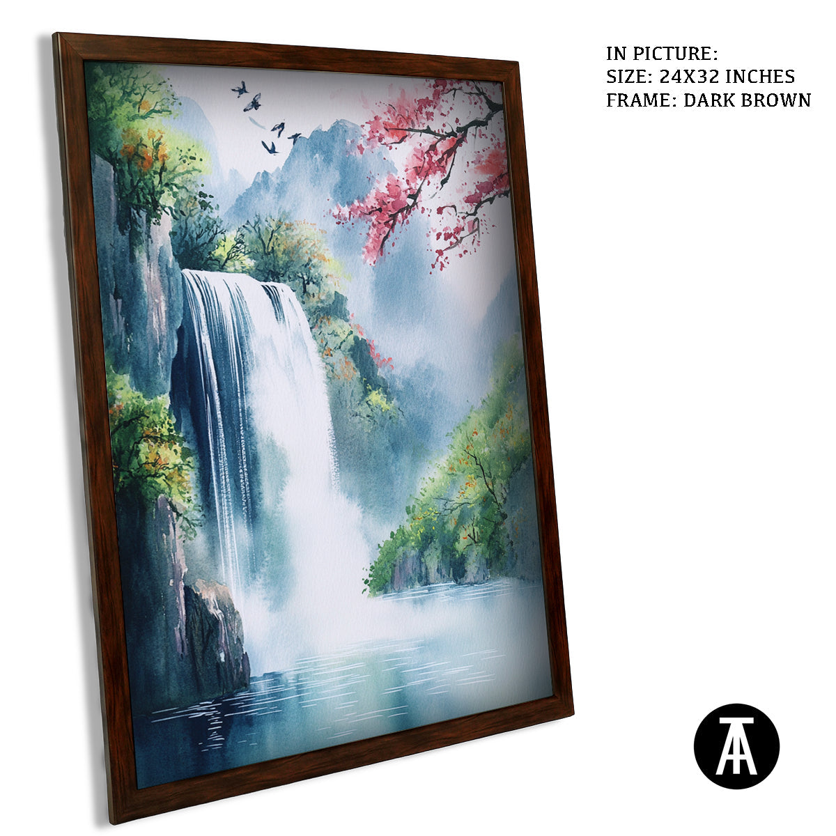 Artwork in Metal Champagne Gold Frame