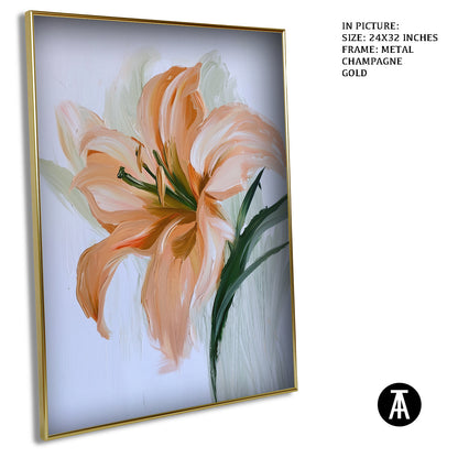 Artwork in Light Brown Frame