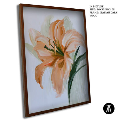 Artwork in Dark Wood Frame