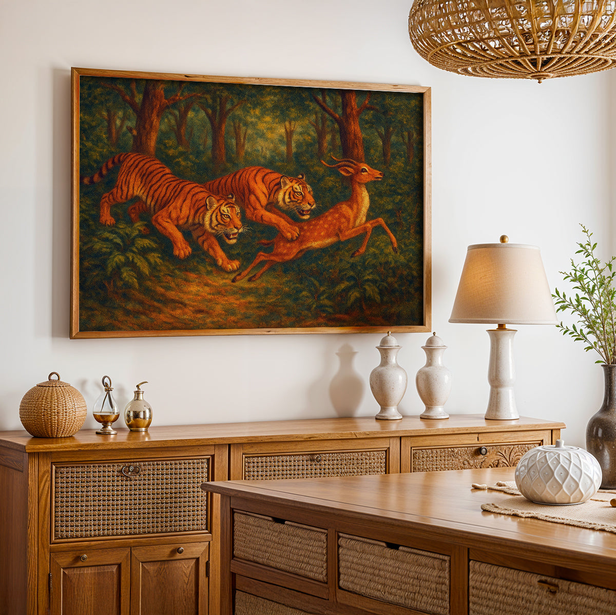 Heritage Indian Painting in a Lifestyle Setting