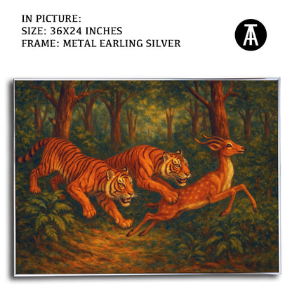Artwork in Metal Earling Silver Frame