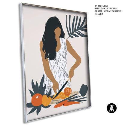 Artwork in Metal Earling Silver Frame