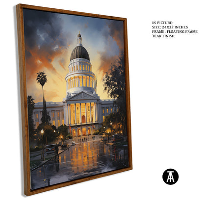 Sample Artwork in Floating Frame