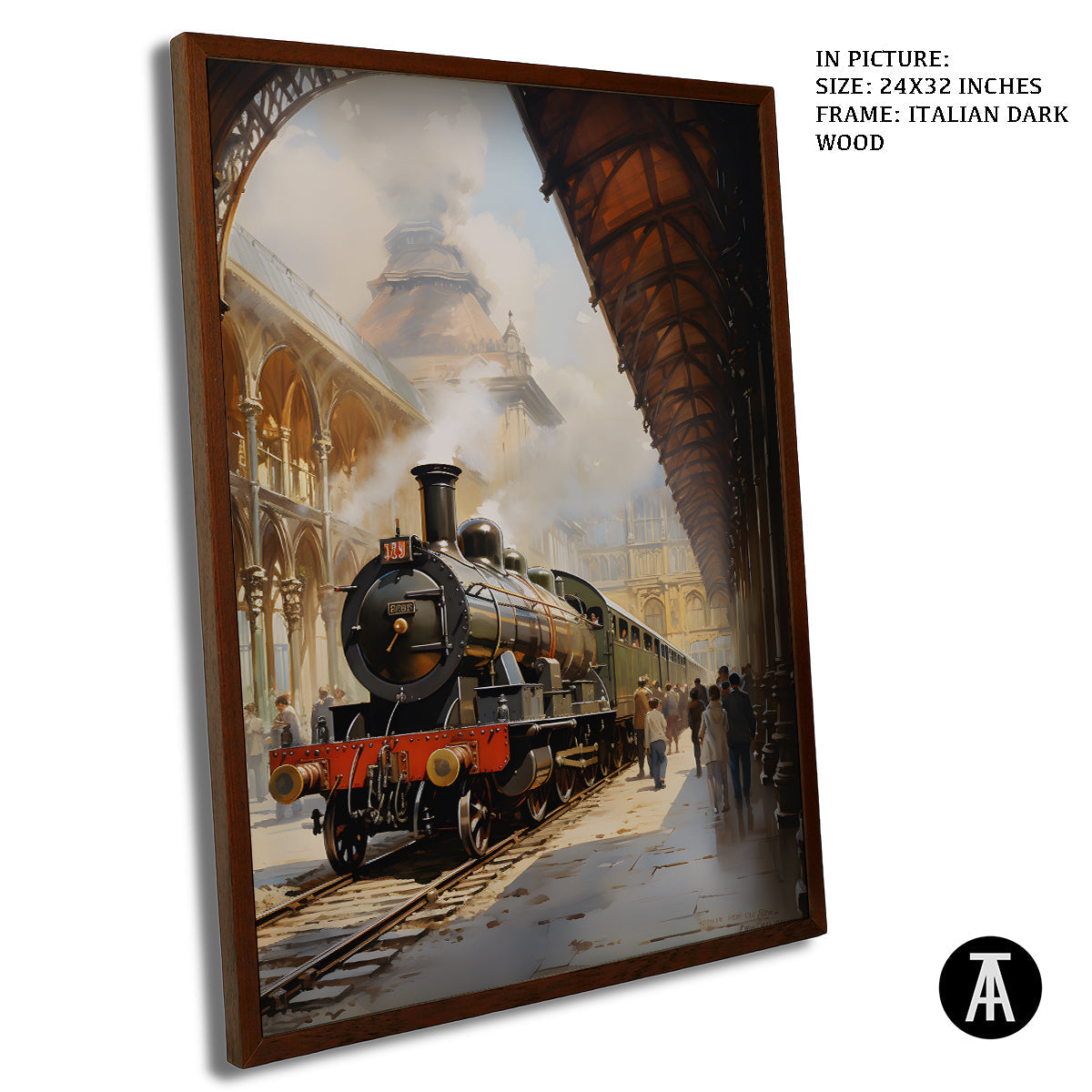 Sample Artwork in Italian Wood Framing Dark