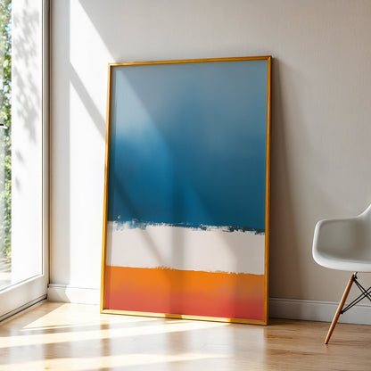 Abstract Art in a Lifestyle Setting Tinted Horizon by NYC Abstract