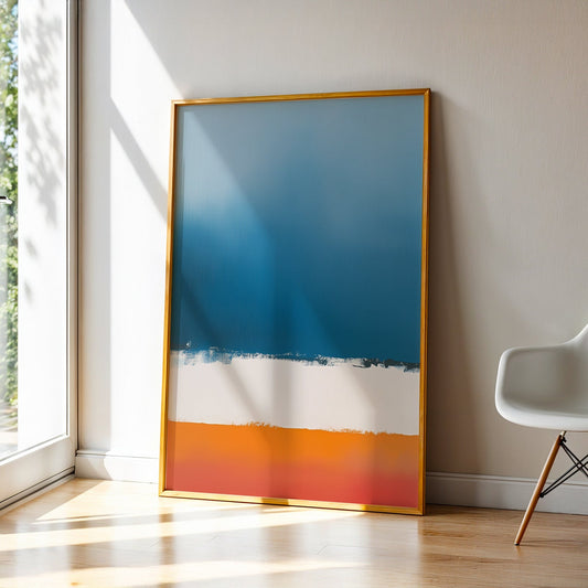 Abstract Art in a Lifestyle Setting Tinted Horizon by NYC Abstract