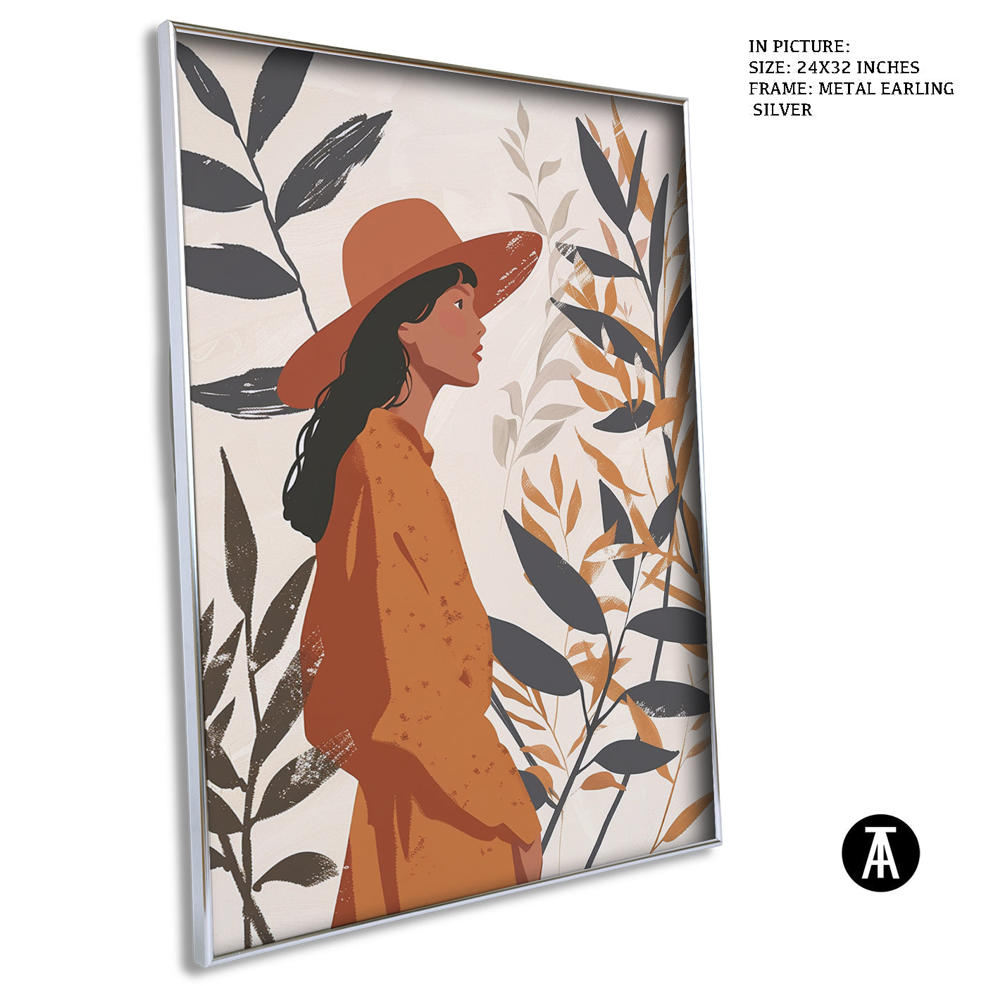 Artwork in Metal Earling Silver Frame