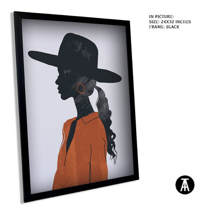 Sample Artwork in Black Frame