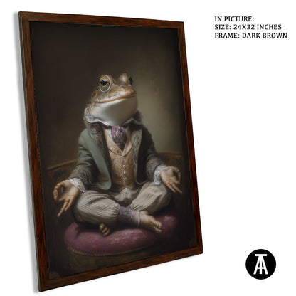 Artwork in Dark Brown Frame