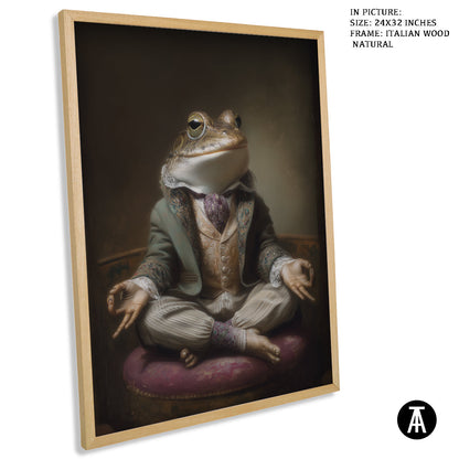Artwork in Natural Wood Frame