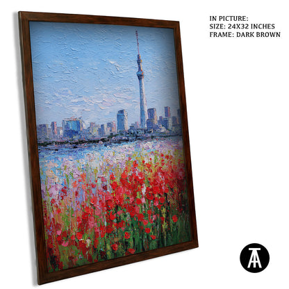 Artwork in Metal Champagne Gold Frame