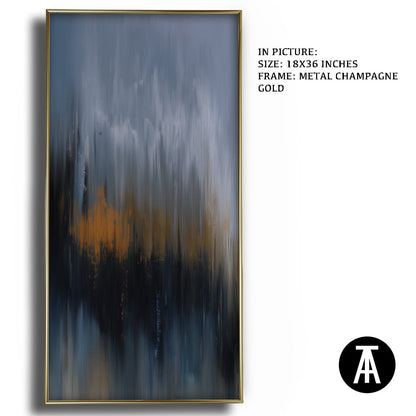 Artwork in Light Brown Frame