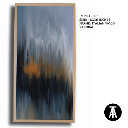 Artwork in Dark Wood Frame