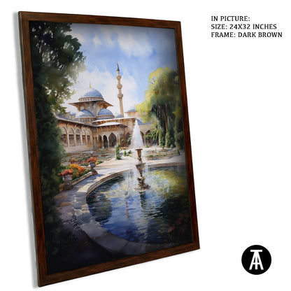 Artwork in Metal Champagne Gold Frame