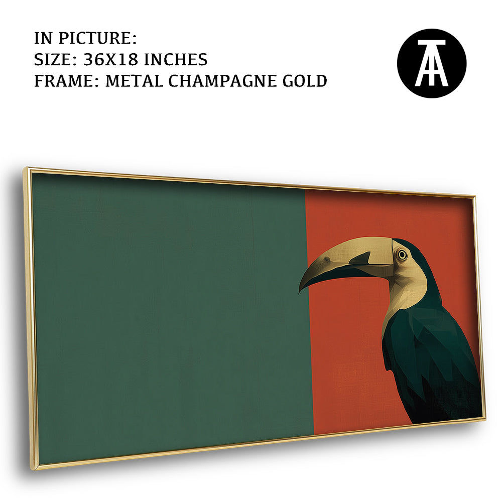 Artwork in Metal Champagne Gold Frame