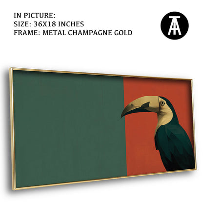 Artwork in Metal Champagne Gold Frame