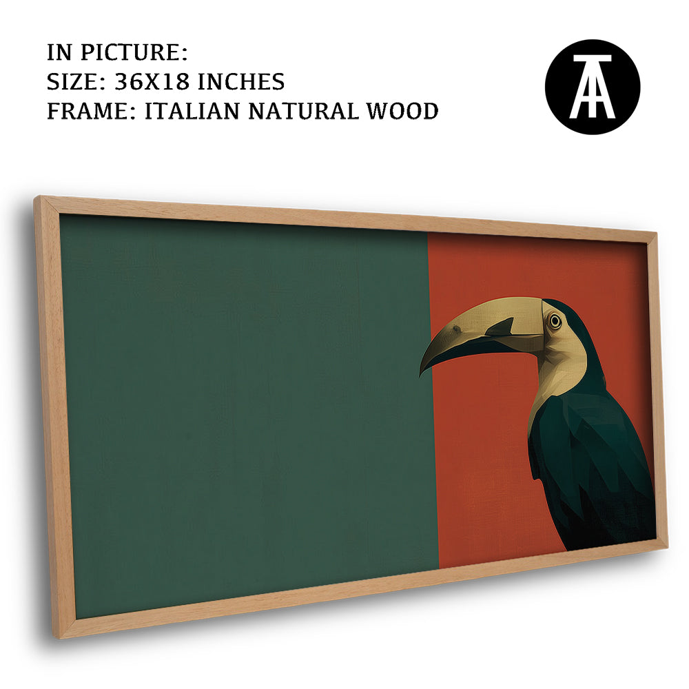 Artwork in Natural Wood Frame