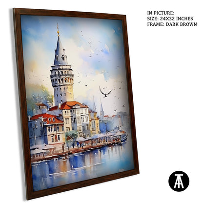 Artwork in Metal Champagne Gold Frame