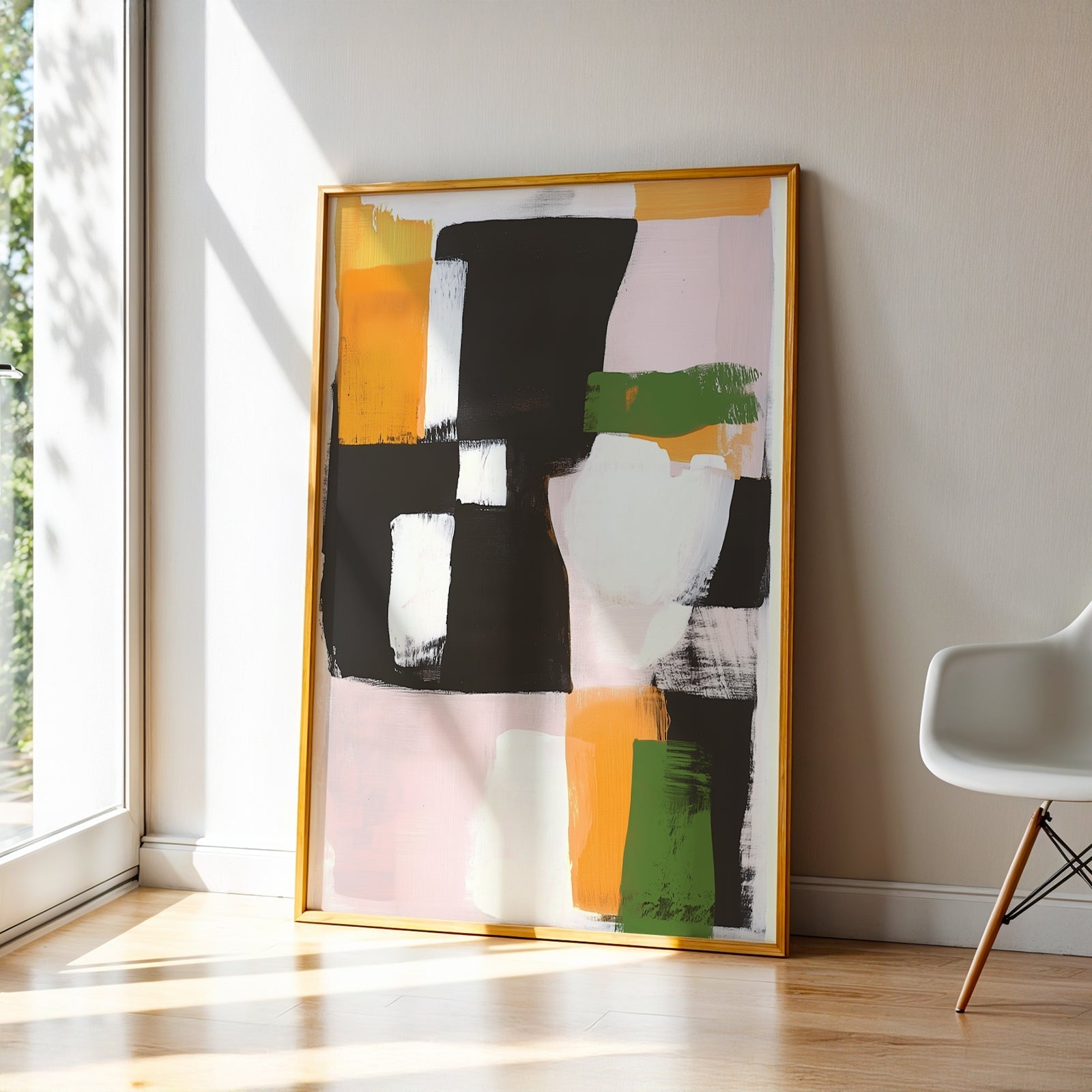 Abstract Art in a Lifestyle Setting Traces Of Nothing by NYC Abstract