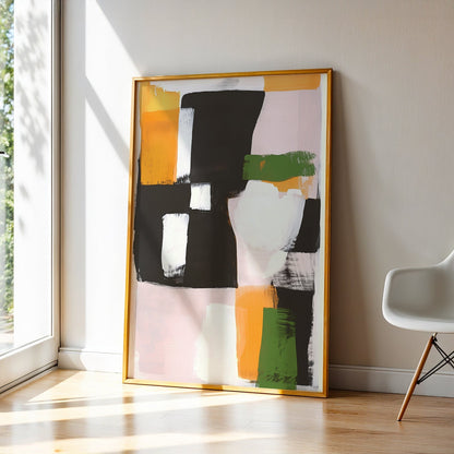 Abstract Art in a Lifestyle Setting Traces Of Nothing by NYC Abstract