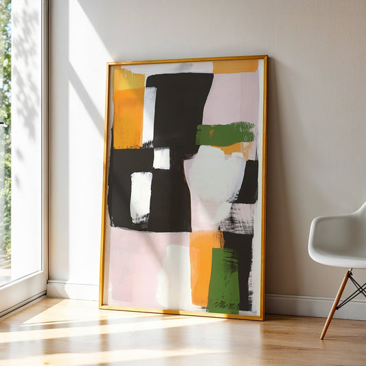 Abstract Art in a Lifestyle Setting Traces Of Nothing by NYC Abstract