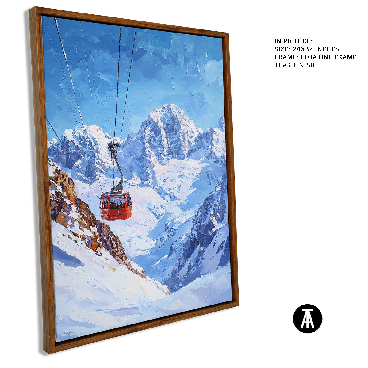 Sample Artwork in Floating Frame