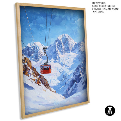 Sample Artwork in Italian Wood Framing Natural