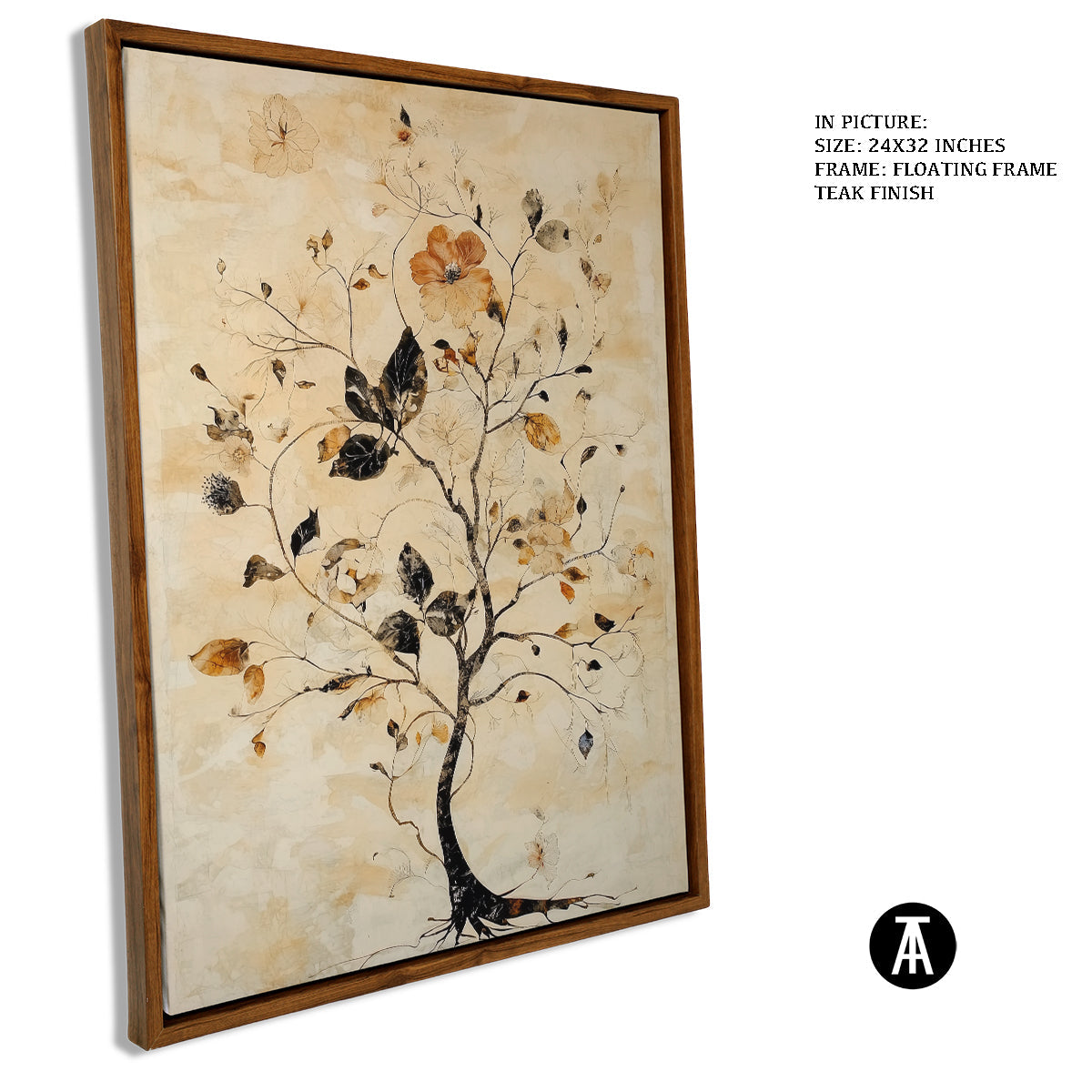 Sample Artwork in Floating Frame