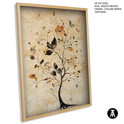 Sample Artwork in Italian Wood Framing Natural