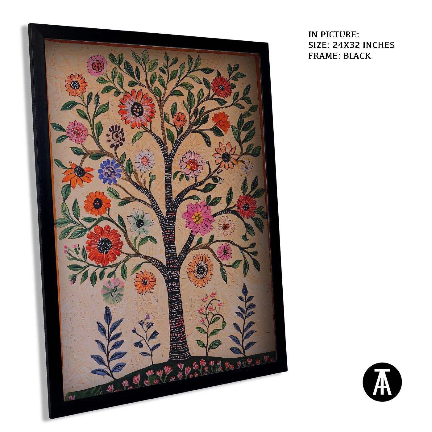 Artwork in Metal Earling Silver Frame