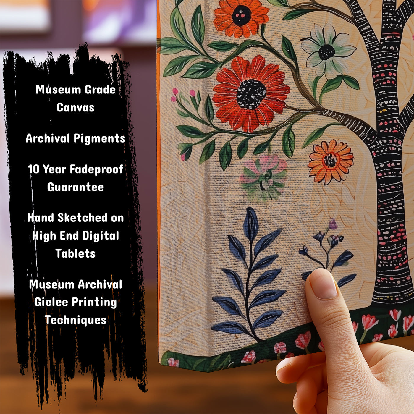 Information about Floral Botanical Canvas Art Print