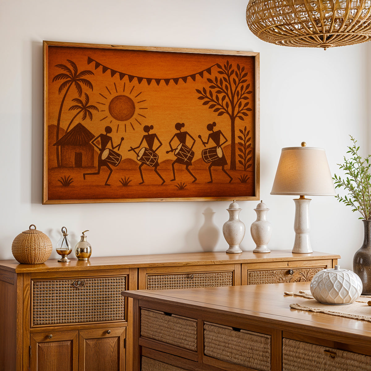 Heritage Indian Painting in a Lifestyle Setting