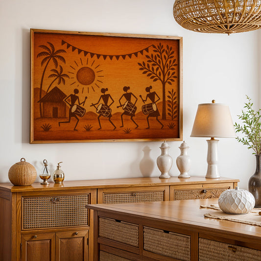 Heritage Indian Painting in a Lifestyle Setting