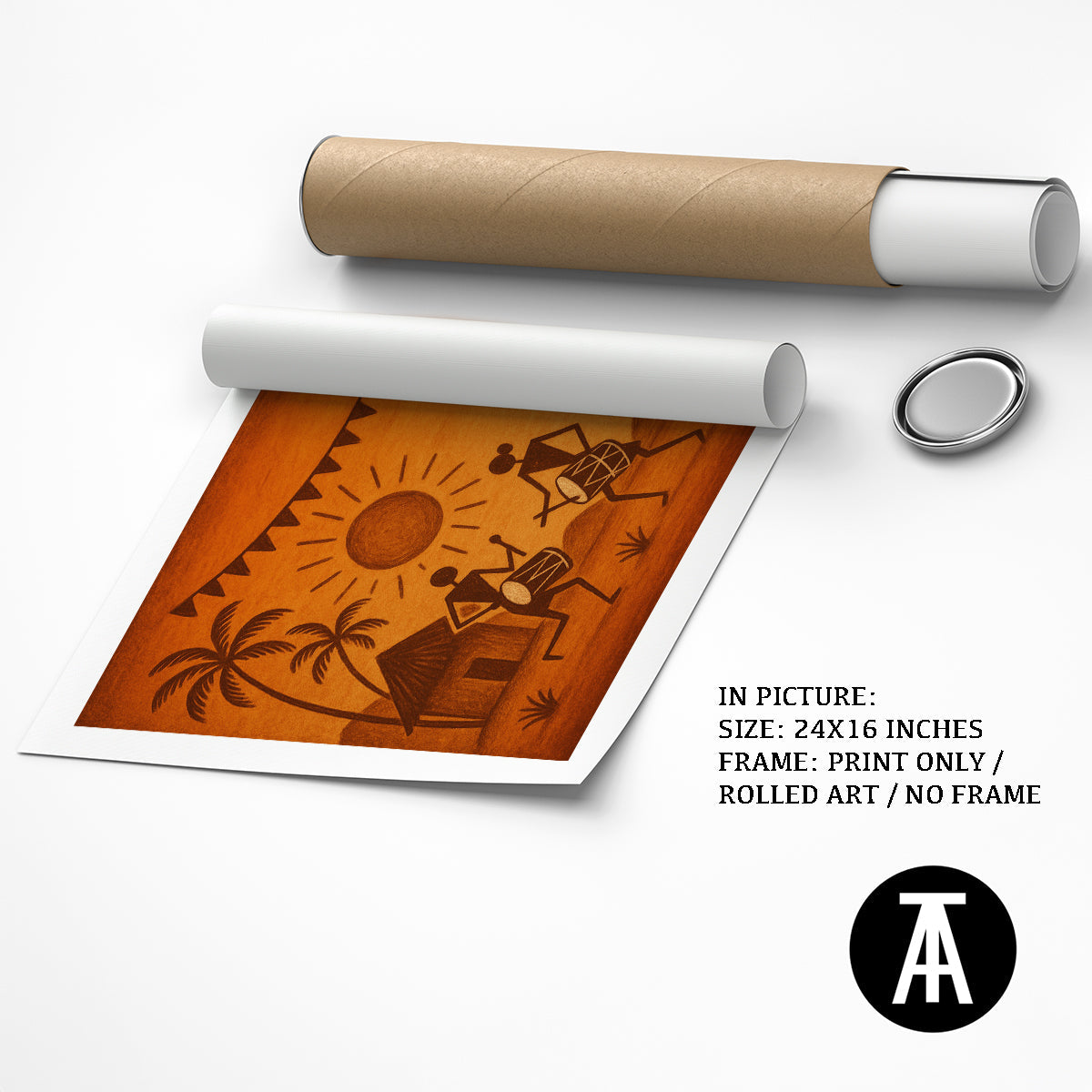 Artwork as Print Only / Rolled Art