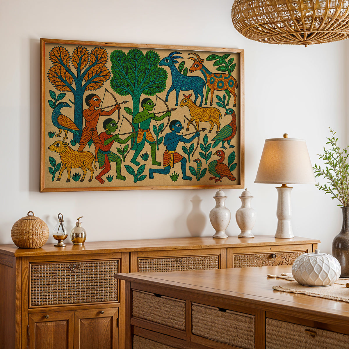 Heritage Indian Painting in a Lifestyle Setting