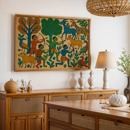 Heritage Indian Painting in a Lifestyle Setting