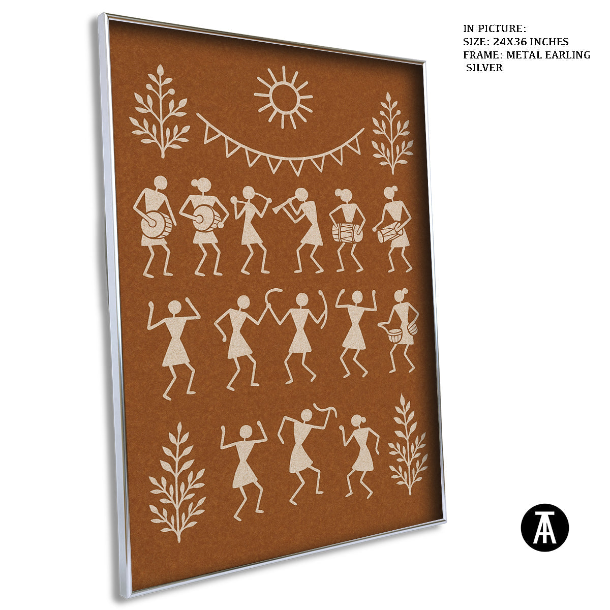Artwork in Metal Earling Silver Frame