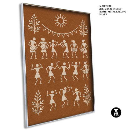 Artwork in Metal Earling Silver Frame