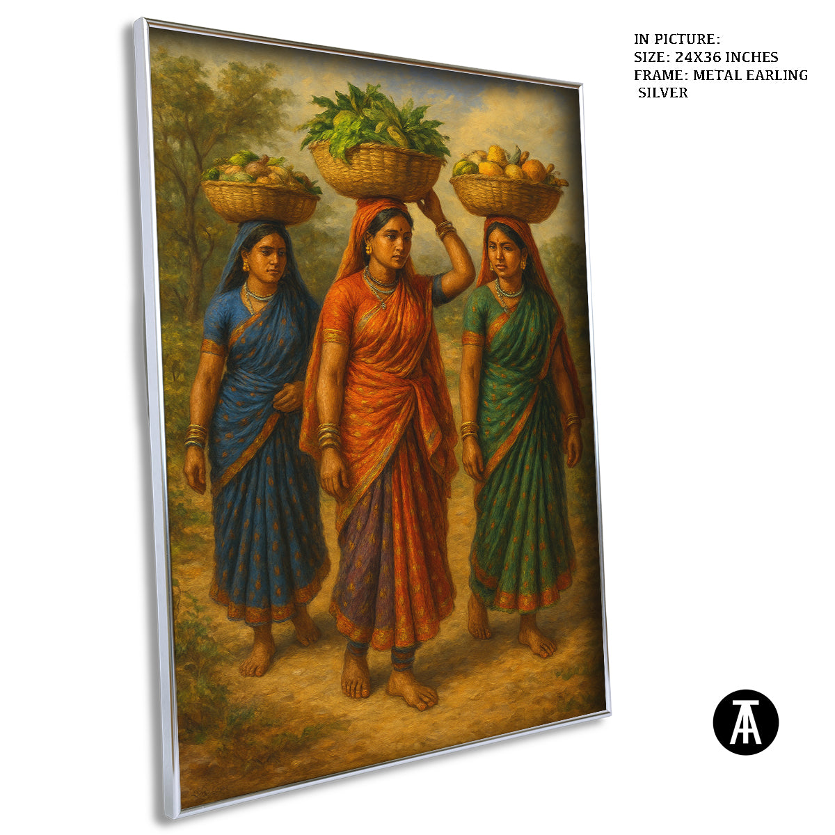 Artwork in Metal Earling Silver Frame