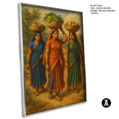 Artwork in Metal Earling Silver Frame