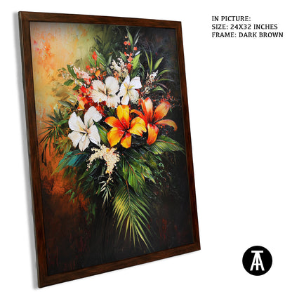 Artwork in Metal Champagne Gold Frame