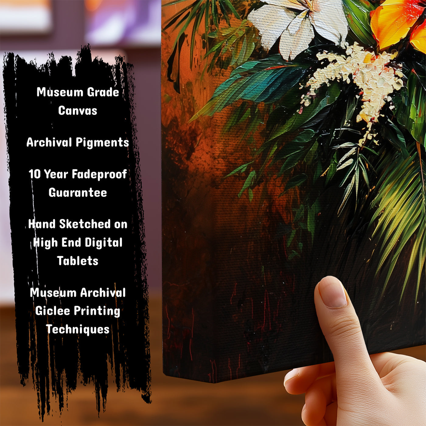 Information about Floral Botanical Canvas Art Print