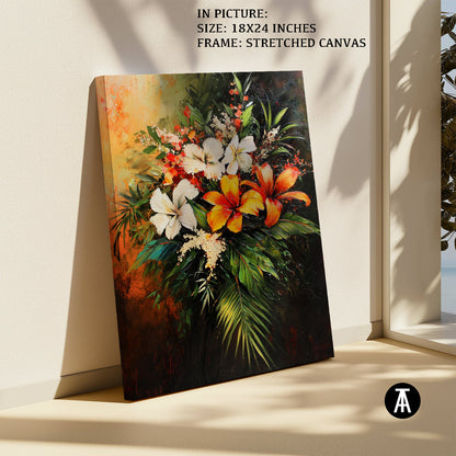 Artwork in Natural Wood Frame